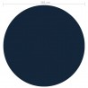 Cubierta solar de piscina de PE flotante negro y azul 381 cm 5