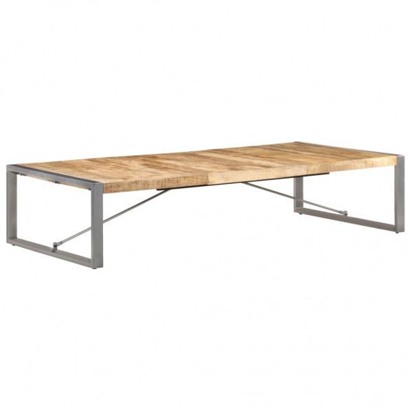 Mesa de centro de madera de mango rugosa 180x90x40 cm D