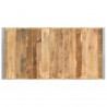 Mesa de centro de madera de mango rugosa 180x90x40 cm 3
