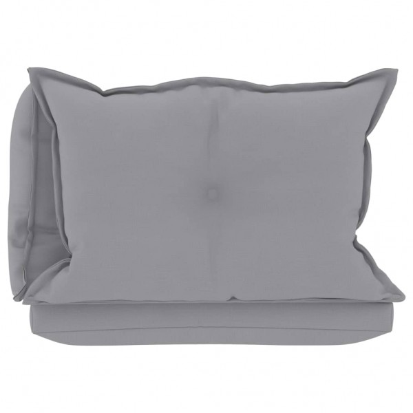 Cojines para palets 3 unidades tela gris M 5