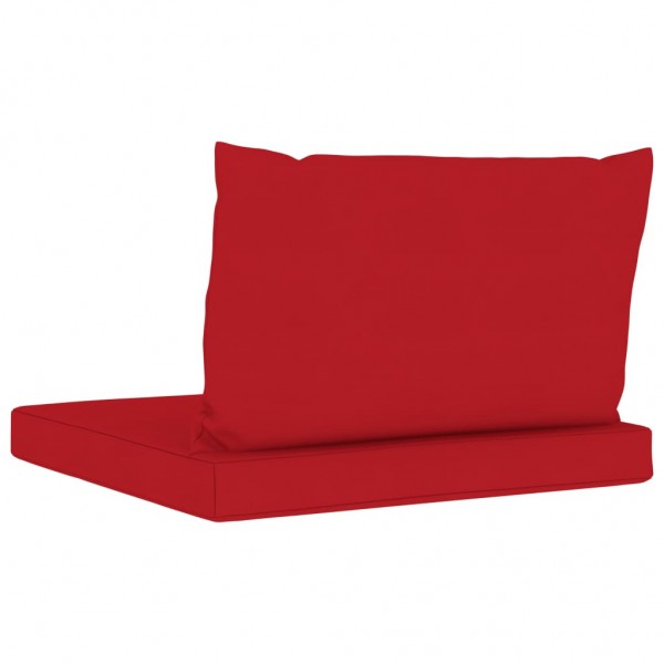 Almofadões p/ móveis de paletes 2 pcs tecido oxford vermelho M 4