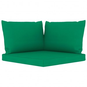 Almofadões p/ móveis de paletes 3 pcs tecido oxford verde H