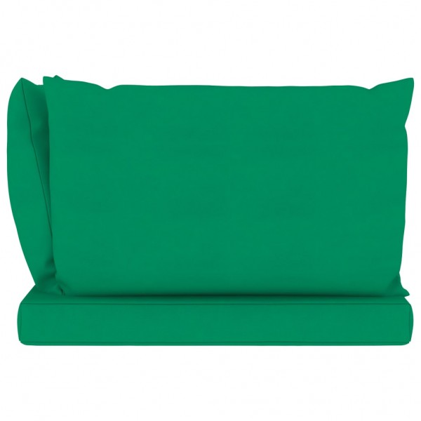 Cojines para palets 3 unidades tela Oxford verde M 4