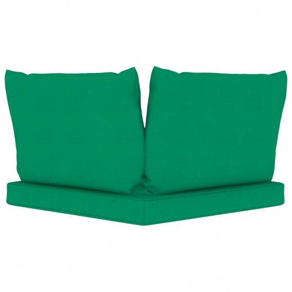 Cojines para palets 3 unidades tela Oxford verde M 5