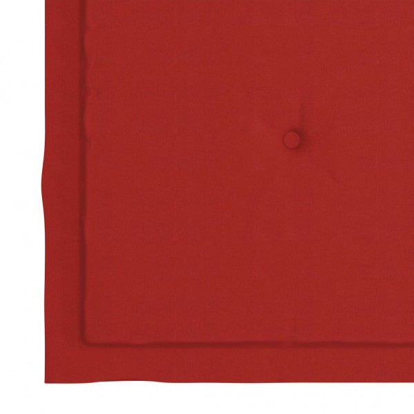 Cojines de silla de jardín 4 uds tela Oxford rojo 50x50x3 cm M 5