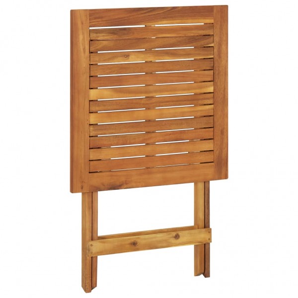 Comedor de jardín plegable 3 piezas madera maciza de acacia M 4