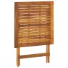 Comedor de jardín plegable 3 piezas madera maciza de acacia 4