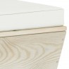 Otomano de paletes p/ jardim com almofadões abeto impregnado 4