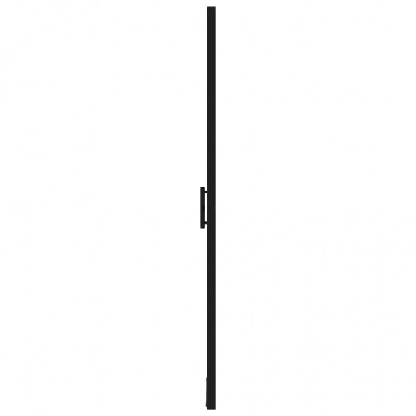 Puertas de ducha de vidrio templado negro 81x195 cm M 4