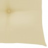 Almofadões de cadeira 2 pcs 40x40x7cm tecido oxford branco nata 5