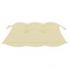 Cojines de silla de jardín 4 uds tela Oxford crema 40x40x7 cm 4
