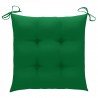 Cojines de silla de jardín 2 uds tela Oxford verde 40x40x7 cm 2