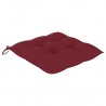 Cojines silla de jardín 2 uds tela Oxford rojo tinto 50x50x7 cm 3