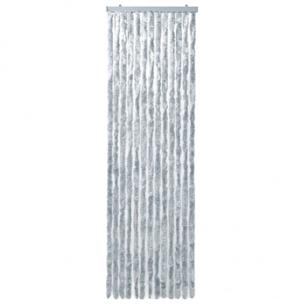Cortina mosquitera blanco y gris chenilla 56x200 cm M 2