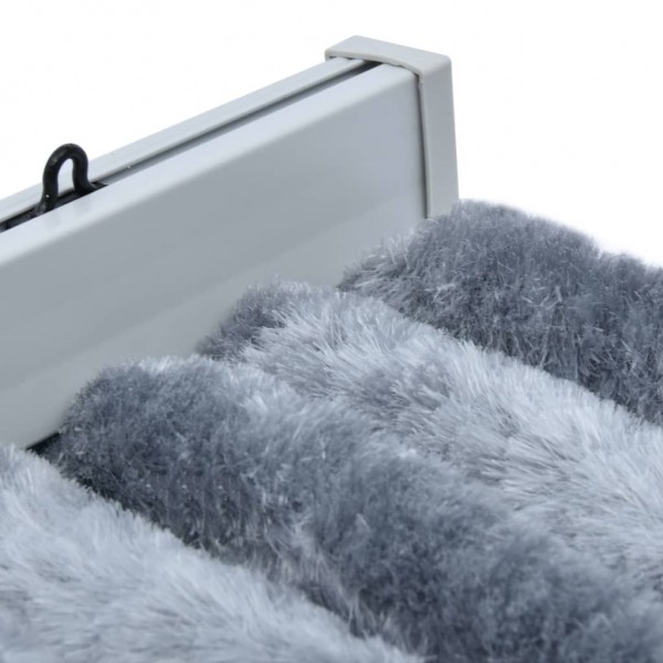 Cortina anti-insetos 90x200 cm chenille prateado M 5