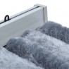 Cortina anti-insetos 118x220 cm chenille prateado 5
