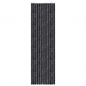 Cortina mosquitera gris antracita chenilla 120x220 cm H
