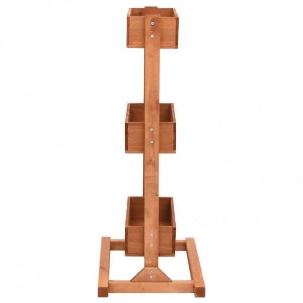 Jardinera de madera de abeto 52x30x78 cm M 3