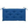 Almofadão p/ banco de jardim 100x(50+50)x7cm tecido oxford azul 3