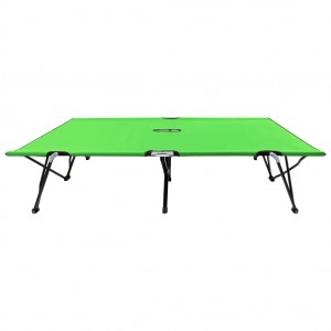 Tumbona plegable para 2 personas acero verde H