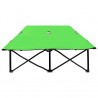 Tumbona plegable para 2 personas acero verde 3