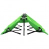 Tumbona plegable para 2 personas acero verde 4