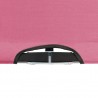 Tumbona plegable para 2 personas acero rosa 5
