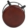 Bancos de bar 2 pcs 66 cm couro genuíno 4
