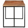 Mesa de jantar 140x70x76 cm madeira acácia maciça e mangueira 3