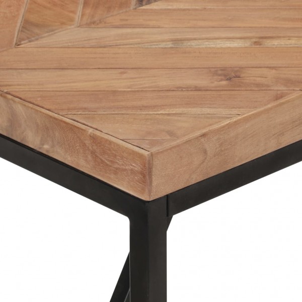 Mesa de comedor madera maciza de acacia y mango 160x70x76 cm M 5