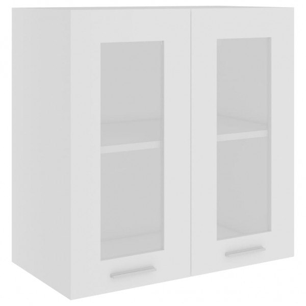 Armario colgante cristal de aglomerado blanco 60x31x60 cm M 2