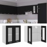 Armario colgante cocina madera contrachapada negro 60x31x60 cm 1