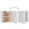 Armario colgante cocina contrachapada blanco 50x31x60 cm 3