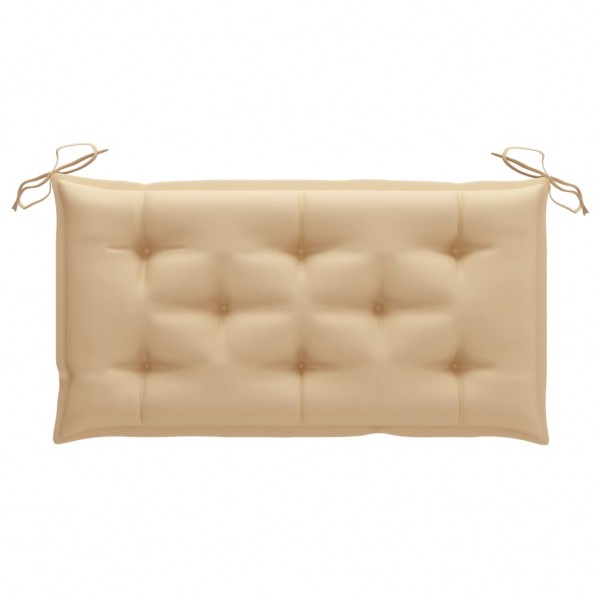 Cojín de banco de jardín tela Oxford beige 100x50x7 cm D