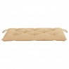 Cojín de banco de jardín tela Oxford beige 100x50x7 cm 3