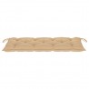 Cojín de banco de jardín tela Oxford beige 120x50x7 cm 3