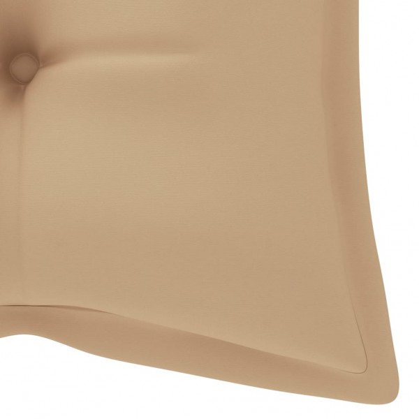 Cojín de banco de jardín tela Oxford beige 120x50x7 cm M 4