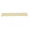 Cojín de banco de jardín tela Oxford blanco crema 150x50x7 cm 3