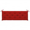 Almofadão p/ banco de jardim 150x50x7cm tecido oxford vermelho 1