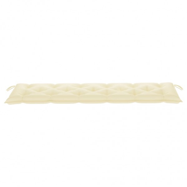 Almofadão p/ banco de jardim tecido oxford branco nata M 3