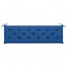 Cojín de banco de jardín tela Oxford azul 180x50x7 cm 1