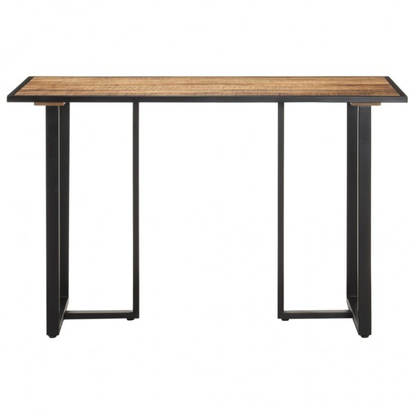 Mesa de comedor de madera maciza de mango rugosa 120 cm M 2