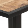 Mesa de comedor de madera maciza de mango rugosa 120 cm 5