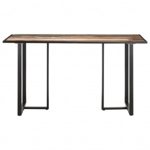 Mesa de jantar 140 cm madeira recuperada maciça H