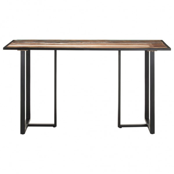 Mesa de comedor de madera maciza reciclada 140 cm M 2