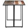 Mesa de jantar 140 cm madeira recuperada maciça 3