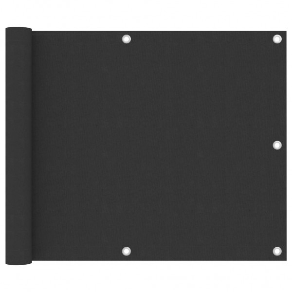 Biombo para balcón de tela oxford antracita 75x300 cm D