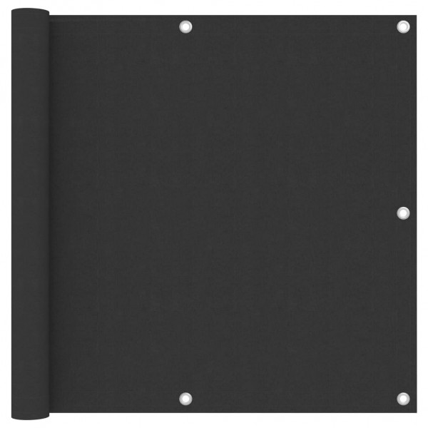 Biombo para balcón de tela oxford antracita 90x300 cm D