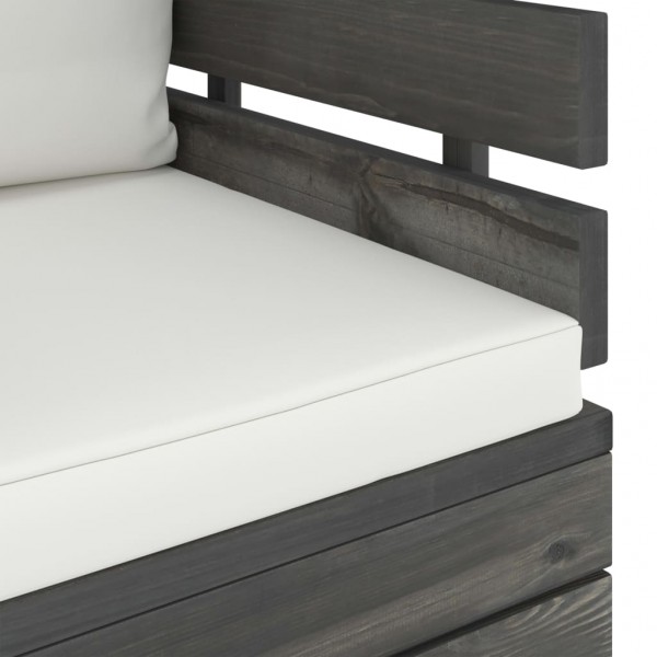 Poltrona de jardim com almofadões madeira de pinho M 5