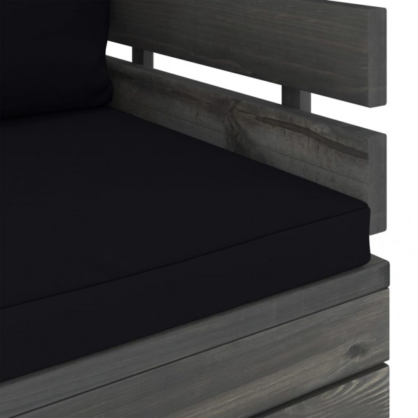 Sillón de jardín con cojines madera de pino M 5